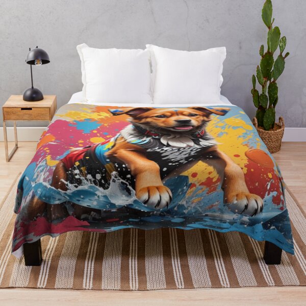 Item preview, cute dog splash paint art designed and sold by umashani wasana sangadasa (Grade Plus).