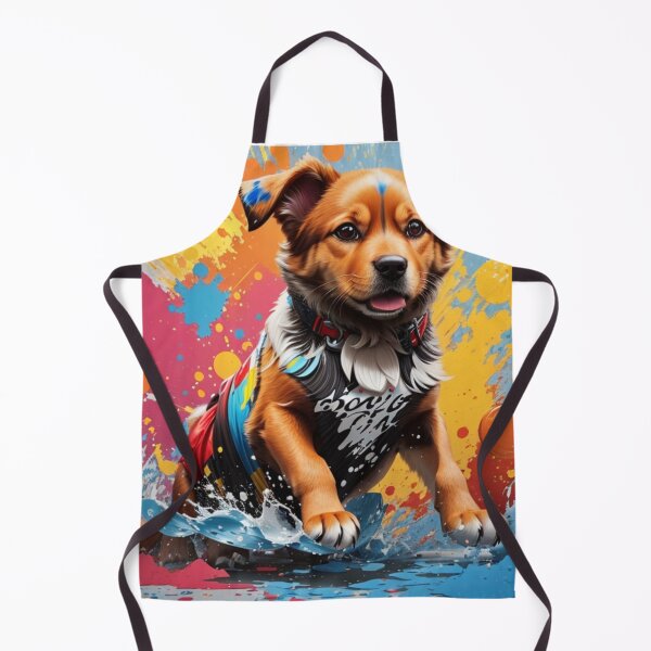 Item preview, cute dog splash paint art designed and sold by umashani wasana sangadasa (Grade Plus).