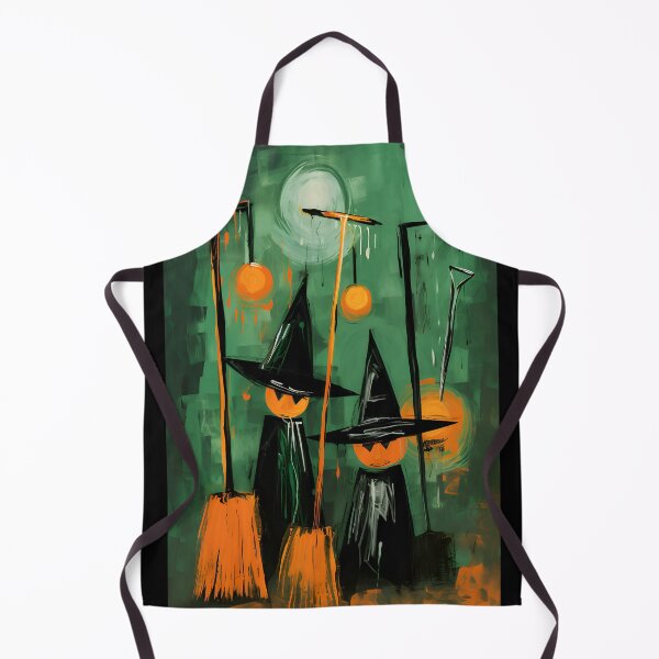 Item preview, Ethereal Fusion Modern Abstract Magic with Broom Closet and Pumpkins in Enigmatic Halloween Generative AI designed and sold by OlfactoART Studio.