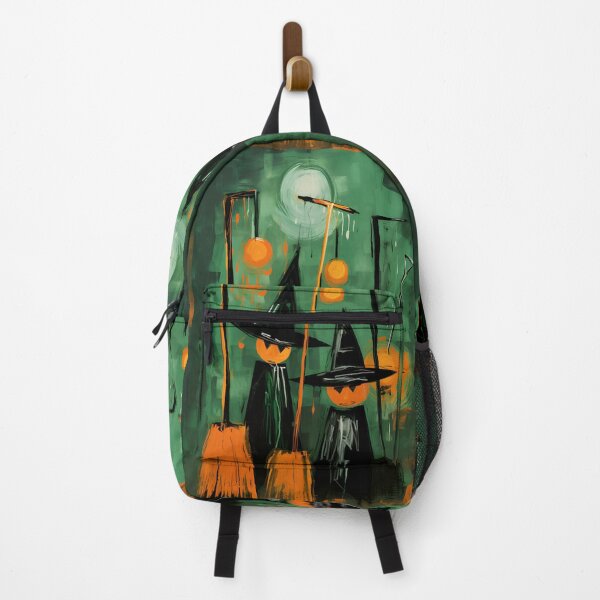 Item preview, Ethereal Fusion Modern Abstract Magic with Broom Closet and Pumpkins in Enigmatic Halloween Generative AI designed and sold by OlfactoART Studio.