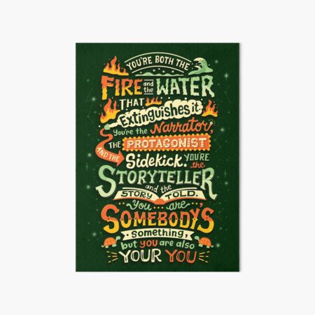 You are you Art Board Print