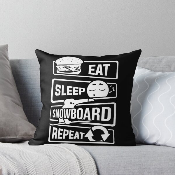 Item preview, Eat Sleep Snowboard Repeat - Winter Snow Sports designed and sold by anziehend.