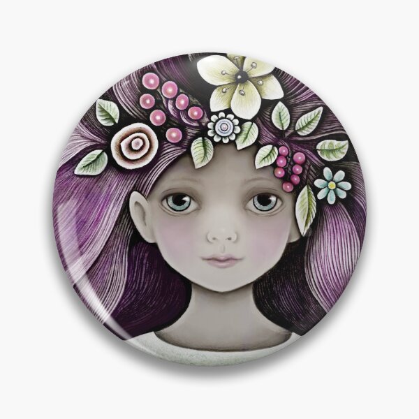 Item preview, big eyed girls with purple hair designed and sold by trudette.