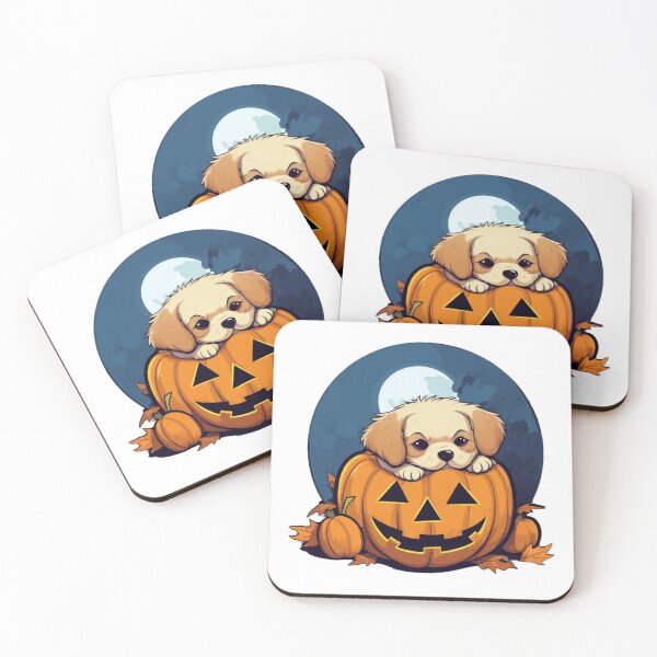 Item preview, Dog on pumpkin designed and sold by PawelNature.