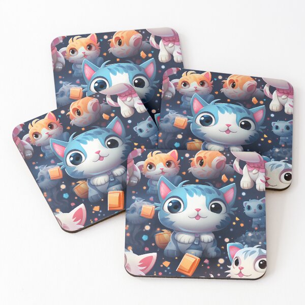 Item preview, A sprite-inspired robot cat with a sugar-coated appearance. #4 designed and sold by PSKStudio.
