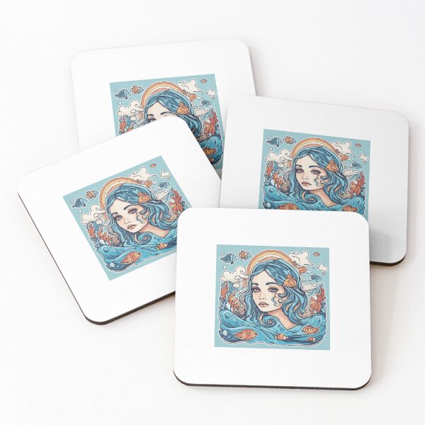 Item preview, Generate an AI art piece inspired by the colors and patterns of the ocean. designed and sold by SleeeepyStudio.