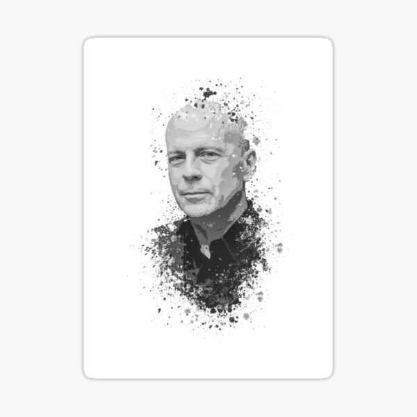 Item preview, Bruce Willis splatter painting designed and sold by jpvoodoo.