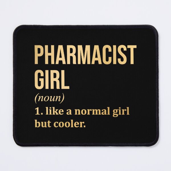 Item preview, Pharmacist Girl Definition Pharmacy in Gold designed and sold by XCIV.