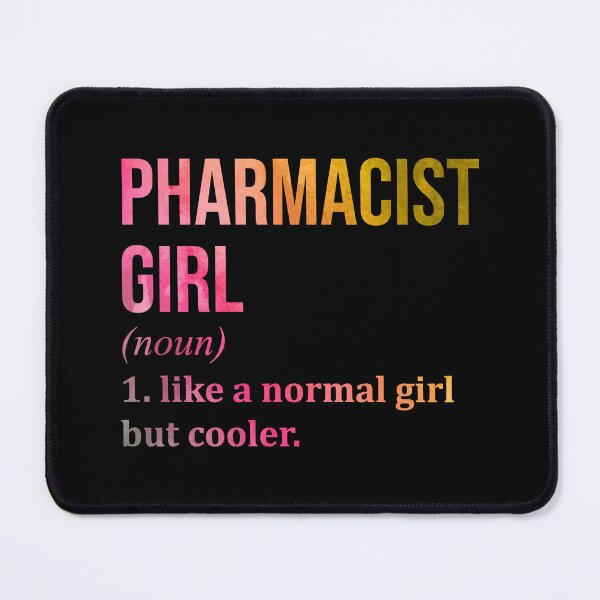 Item preview, Pharmacist Girl Definition Pharmacy in Watercolor designed and sold by XCIV.
