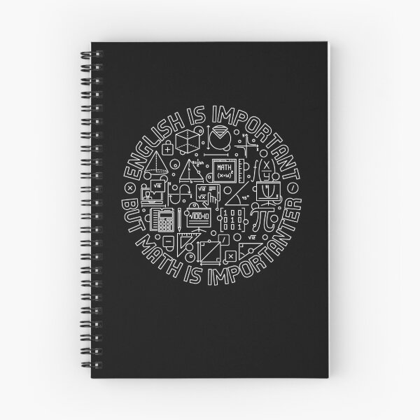 Item preview, English Is Important But Math Is Importanter Mathematics round outline design for Math Lovers designed and sold by venomousvector.