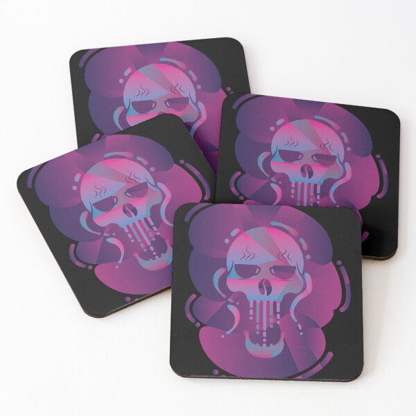 Item preview, Coffee Cup Eyed Skull Neon designed and sold by iamKaye.
