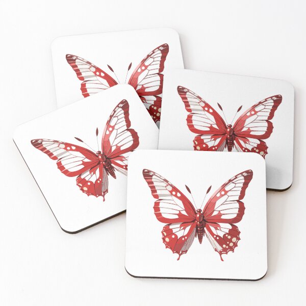 Item preview, Enchanting Red Glitter Butterfly - 3D Clipart designed and sold by LoveSecrets.