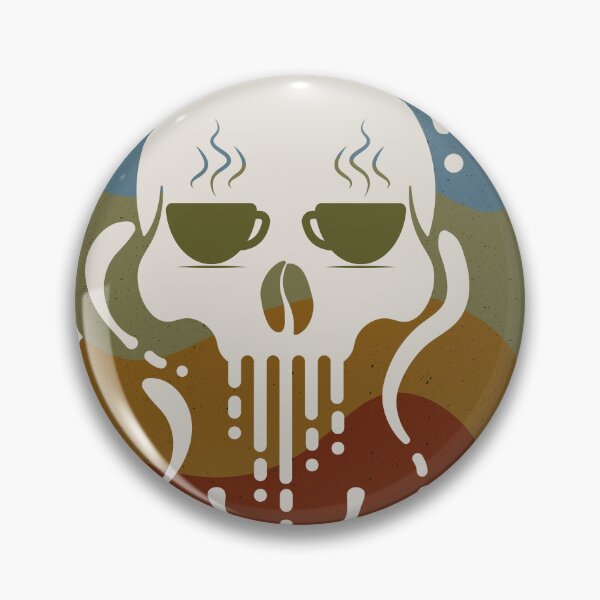 Item preview, Coffee Cup Eyed Skull Retro designed and sold by iamKaye.