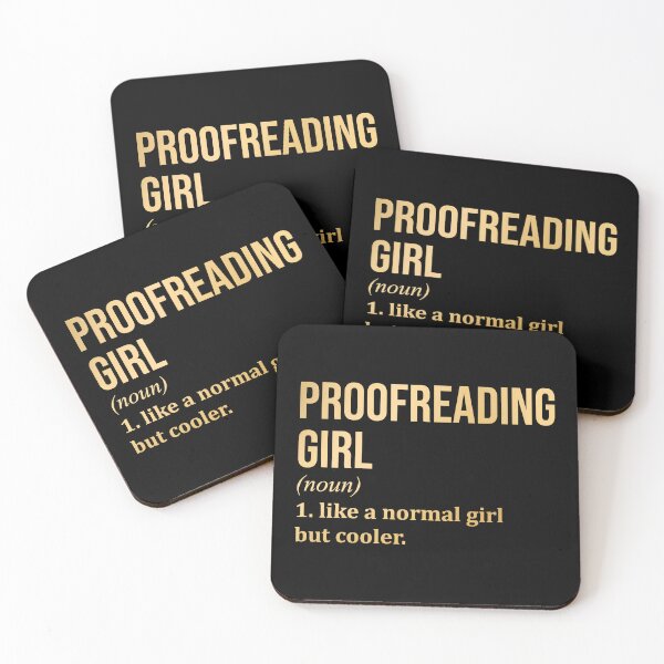 Item preview, Proofreading Girl Definition Proofreader in Gold designed and sold by XCIV.