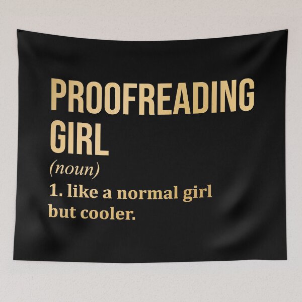Item preview, Proofreading Girl Definition Proofreader in Gold designed and sold by XCIV.