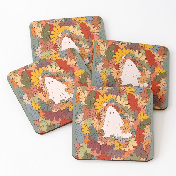 Item preview, Ghost and flowers designed and sold by Swadeillustrations.