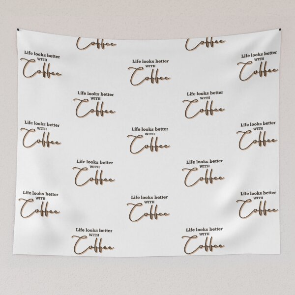 Item preview, Life Looks Better with Coffee- Coffee Print  designed and sold by j-tippens-art.