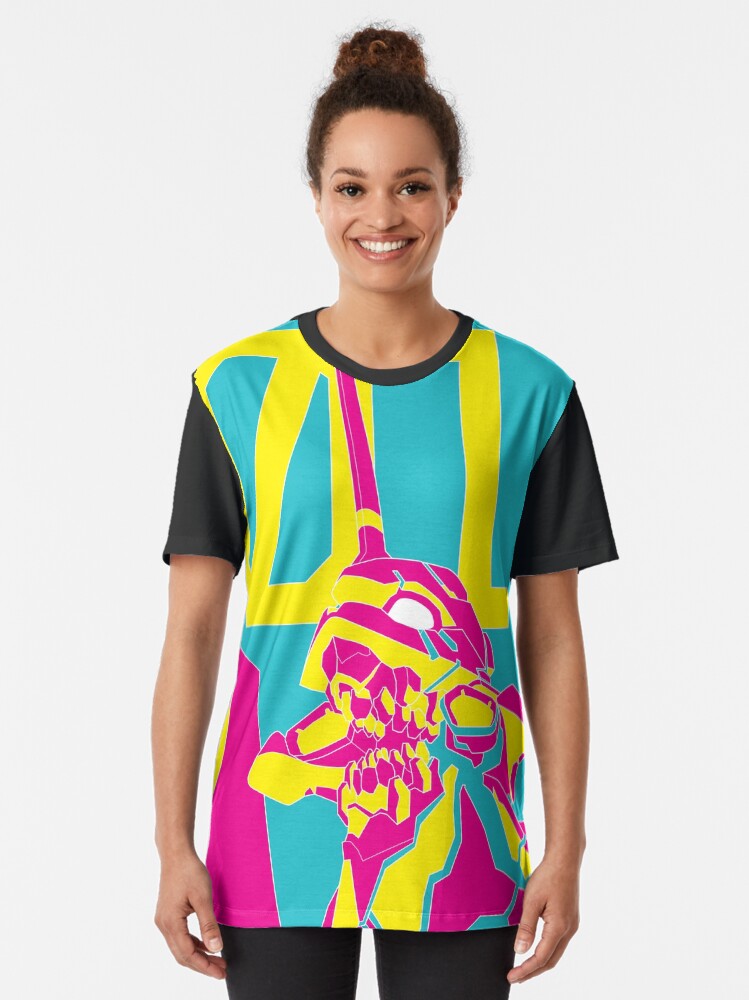Alternate view of NEON EVA_01 Graphic T-Shirt
