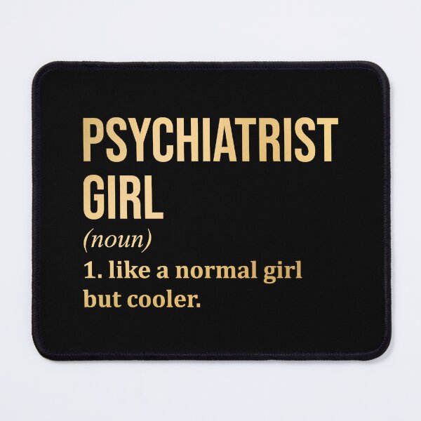 Item preview, Psychiatrist Girl Definition Psychiatry in Gold designed and sold by XCIV.