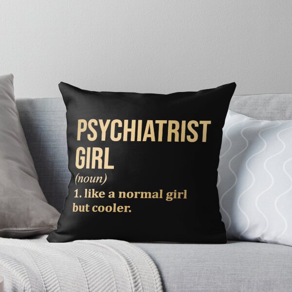 Artikelvorschau, Psychiaterin Mädchen Definition Psychiatrie in Gold entworfen und verkauft von XCIV.