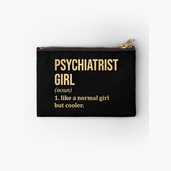 Artikelvorschau, Psychiaterin Mädchen Definition Psychiatrie in Gold entworfen und verkauft von XCIV.