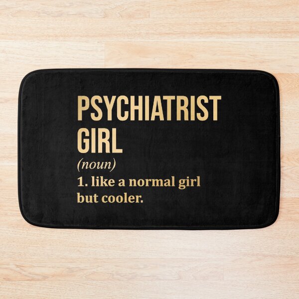 Artikelvorschau, Psychiaterin Mädchen Definition Psychiatrie in Gold entworfen und verkauft von XCIV.