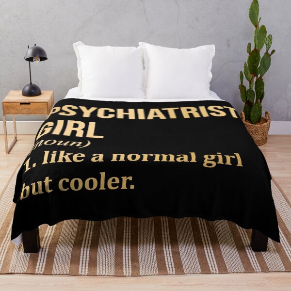 Artikelvorschau, Psychiaterin Mädchen Definition Psychiatrie in Gold entworfen und verkauft von XCIV.