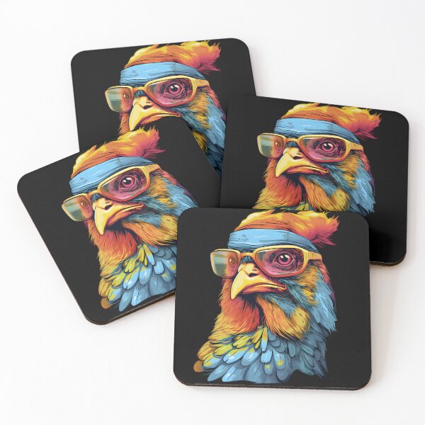 Item preview, Funny chicken with glasses  designed and sold by Trendy-Artistry.