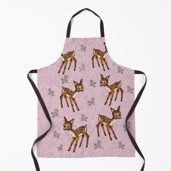 Artikelvorschau, Entzückende Reh-Rehkitz-Retrp-Vintage-Rosa-Rosen entworfen und verkauft von JimNEmDesigns.