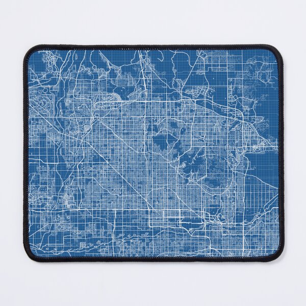 Item preview, Phoenix City Map of Arizona, USA - Blueprint designed and sold by deMAP.