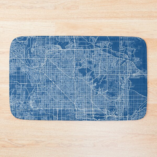 Item preview, Phoenix City Map of Arizona, USA - Blueprint designed and sold by deMAP.