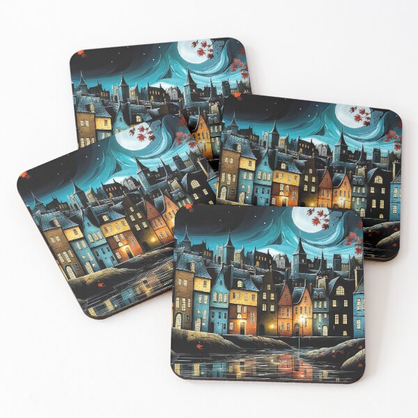 Item preview, Moonlit Cotswolds Village designed and sold by Brian Tarr.