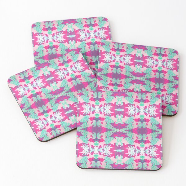 Item preview, September Leaves Monoprint Pattern Pink designed and sold by vallisrowe.