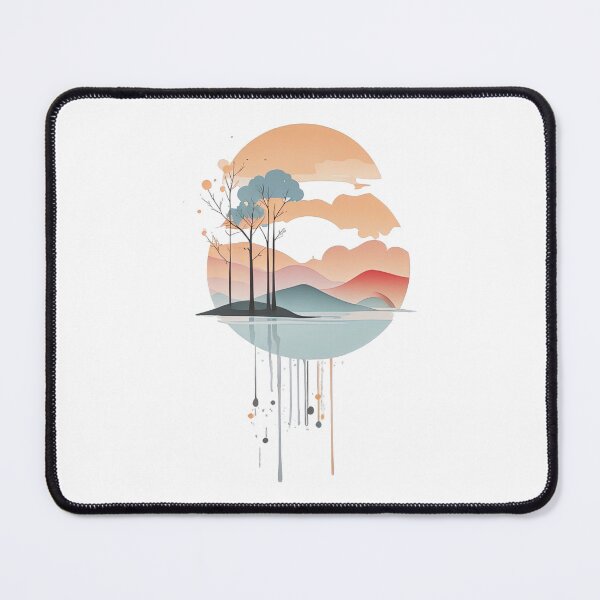 Item preview, Beautiful watercolor dripping landscape art designed and sold by Natcharee.