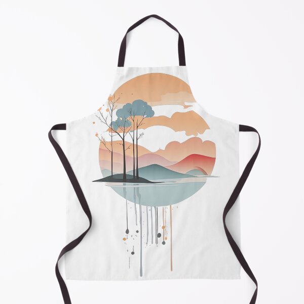 Item preview, Beautiful watercolor dripping landscape art designed and sold by Natcharee.