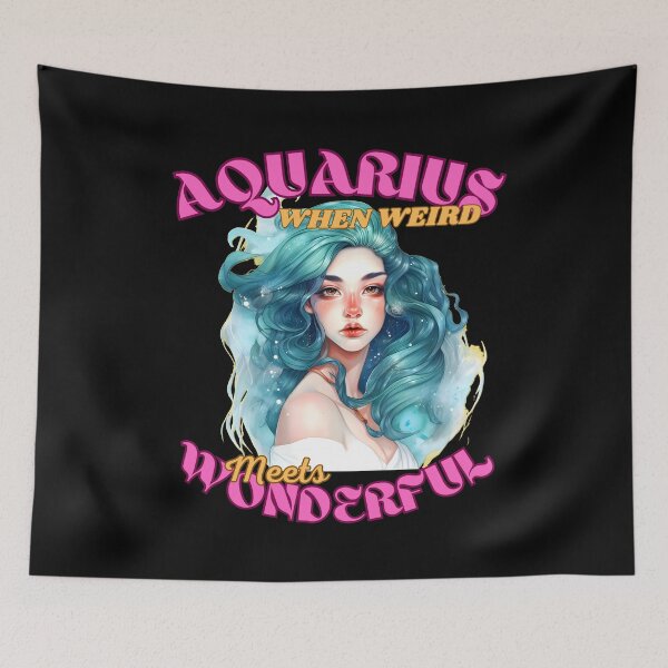 Item preview, Aquarius: When Weird Meets Wonderful. aquarius february designed and sold by ZodiacWonders.