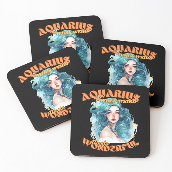 Item preview, Aquarius: When Weird Meets Wonderful. aquarius lover designed and sold by ZodiacWonders.