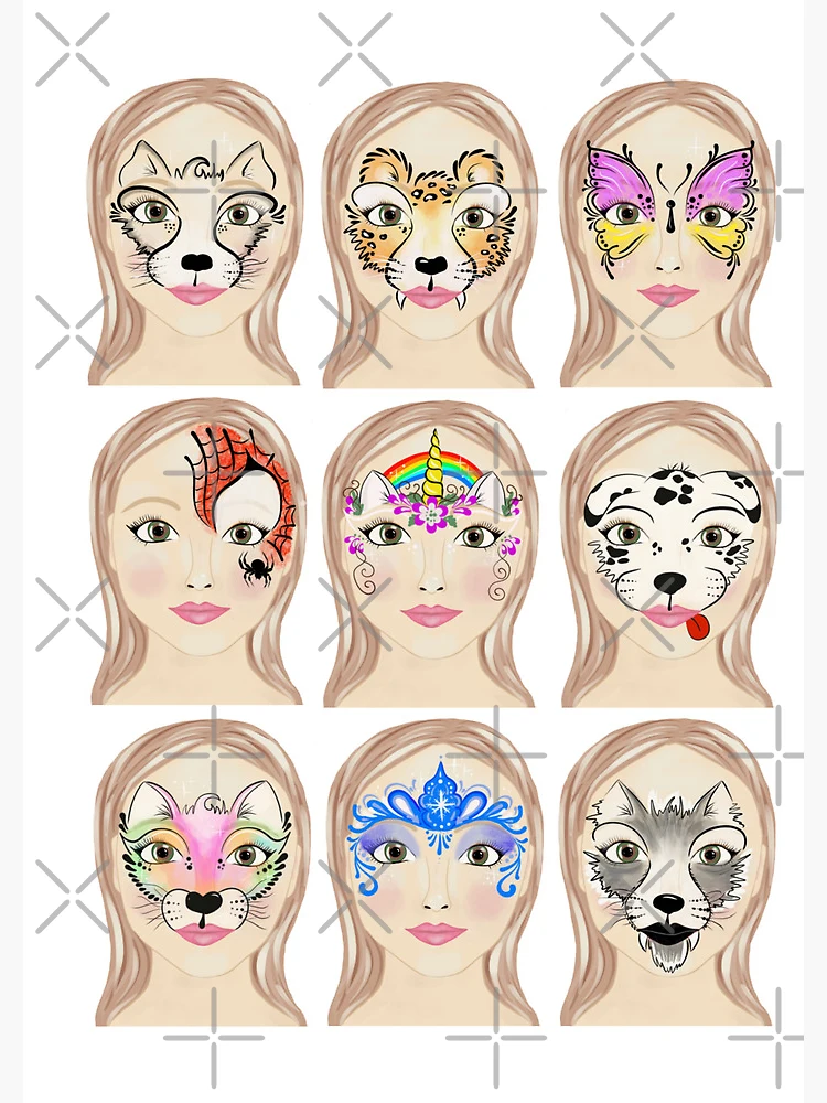 face-painting-menu-board-journal-for-sale-by-purrfectcorner-redbubble