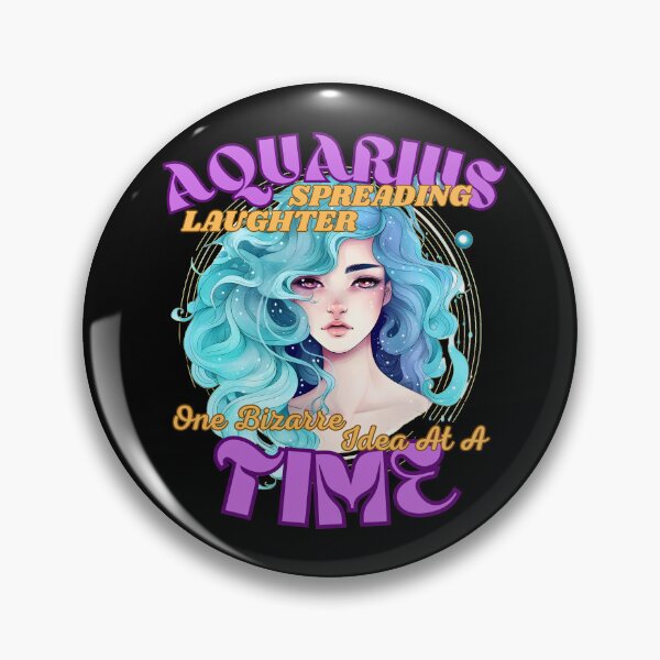 Item preview, Aquarius: Spreading Laughter, One Bizarre Idea At A Time. aquarius star sign designed and sold by ZodiacWonders.