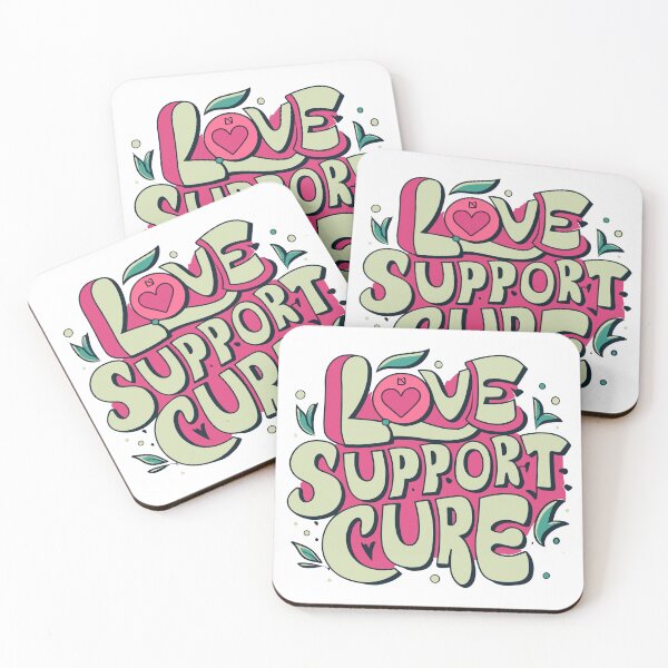 Item preview, Love, Support and Cure for Breast Cancer designed and sold by thespecialtyhub.