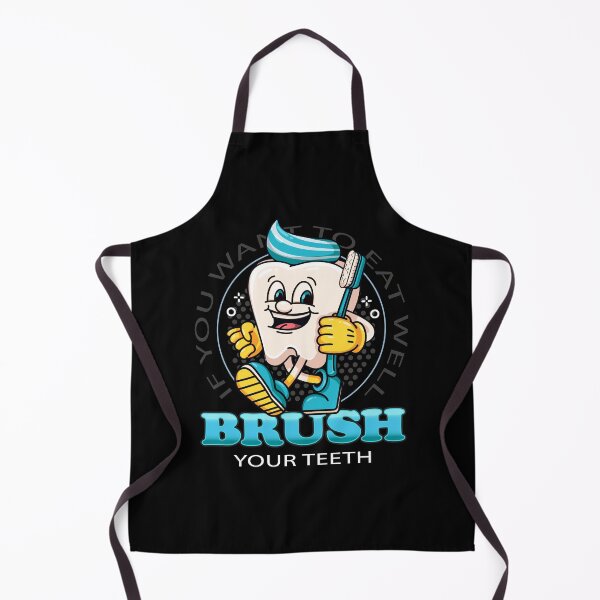 Item preview, Brush your teeth, a dental cartoon mascot carries a toothbrush designed and sold by Kevyn Adha.