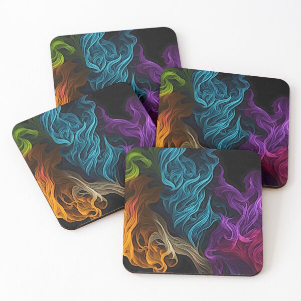 Item preview, "Harmonious Hues: Composing s Seamless Pattern of Rainbow Smoke" designed and sold by Best-Art-32.