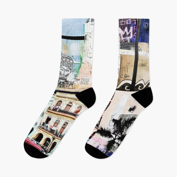 Item preview, La Habana Havana Cuba, Pop Art, Modern Art, City Palmtree Buildings designed and sold by ExquisiteShots.