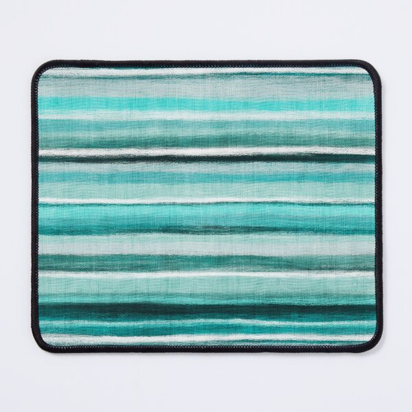 Item preview, Ocean Horizon Rustic Linen Stripes in Teal designed and sold by micklyn.