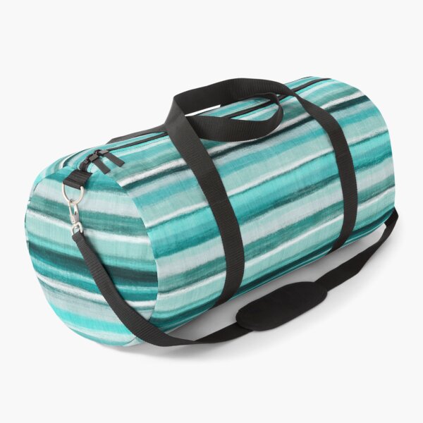 Item preview, Ocean Horizon Rustic Linen Stripes in Teal  designed and sold by micklyn.