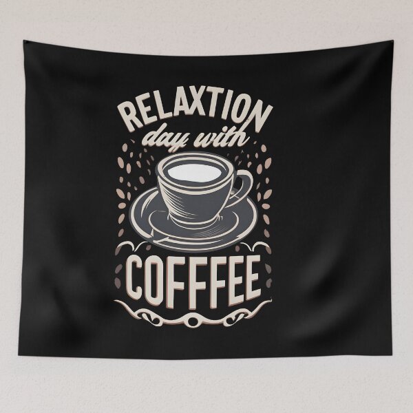 Item preview, Enjoy a Serene 'Relaxation Day with Coffee', Vintage coffee design, Coffee lover's gift. designed and sold by im9creative.