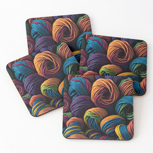 Item preview, "Harmonious Hues: Creating a Seamless Rainbow Yarn Artwork Pattern" designed and sold by Best-Art-32.