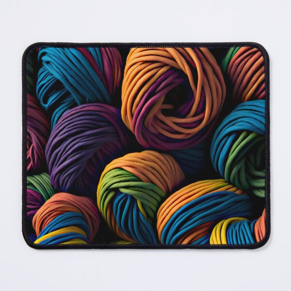 Item preview, "Harmonious Hues: Creating a Seamless Rainbow Yarn Artwork Pattern" designed and sold by Best-Art-32.