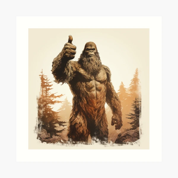 絵画 BIGFOOT Vintage Bigfoot Sasquatch Yowie