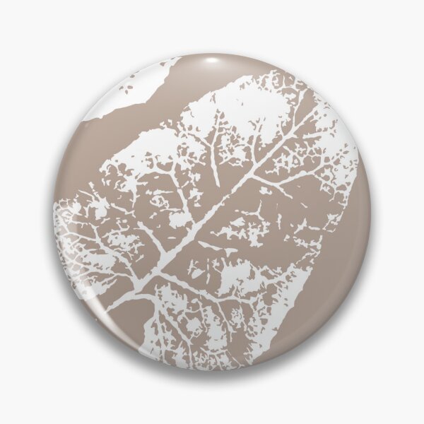 Item preview, White Printed Leaves on Beige Background designed and sold by illidesign.